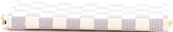 Pre-Loved Clemence Wallet Damier, White