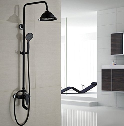 Robinet de douche 3 fonctions luxe avec mitigeur bain douche et son support mural