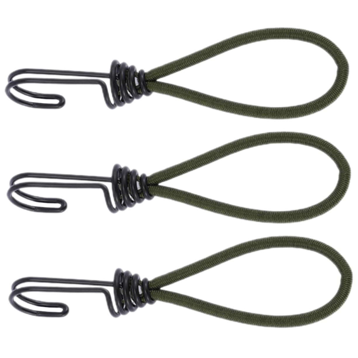 balacoo Camping Gear 3pcs Tent Drawstring Ground Pegs Buckles Elastic Rope Hooks for Tent Multipurpose Hook