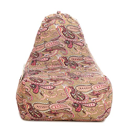 Image of Style Homez Hackey Cotton Canvas Paisley Printed Bean Bag XXL Size Filled with Beans Fillers
