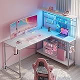 Bestier L Shaped Gaming Desk...