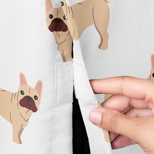 Sweet Jojo Designs Capa de gaiola média para cães de 91 cm (francês), capas de canil (buldogue franc