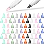 30 PCS Cover Compatible with Apple Pencil Tip Silicone Nib Cap Accessories for Apple Pencil 1st and 2nd Generation(1/2 Gen,10 Colors)