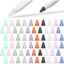 YINVA Cover Compatible with Apple Pencil Tips Silicone Nib Cap Accessories for Apple Pencil 1st and 2nd Generation60 PCS,10 Colors