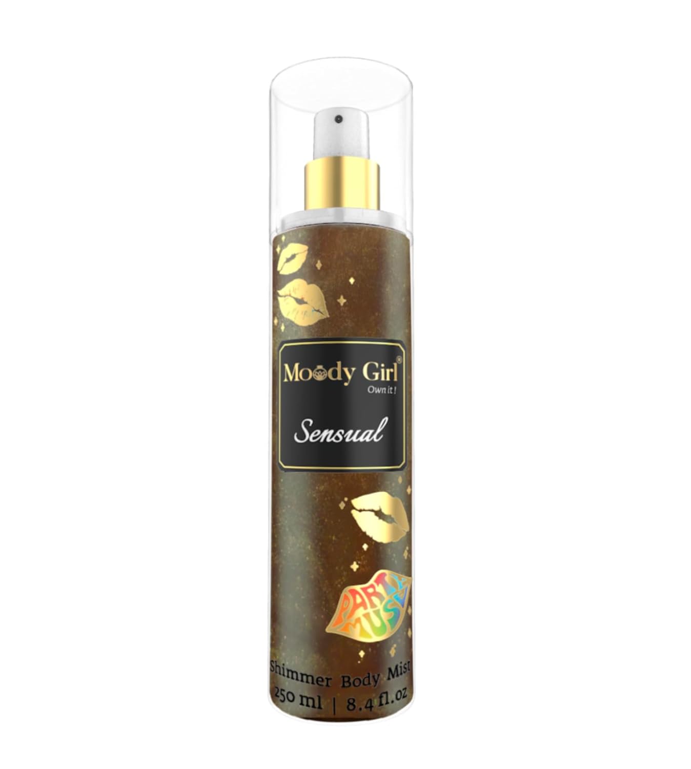 Moody Girl Sensual Luxury Shimmer Body Mist for Women 250ml | Aromatic Rum, Tonka Beans & Amber| Resinous & Woody | Ideal for Gifting to Women & Girls Moody Girl Sensual Luxury Shimmer Body Mist for Women 250ml | Aromatic Rum, Tonka Beans & Amber| Resinous & Woody | Ideal for Gifting to Women & Girls