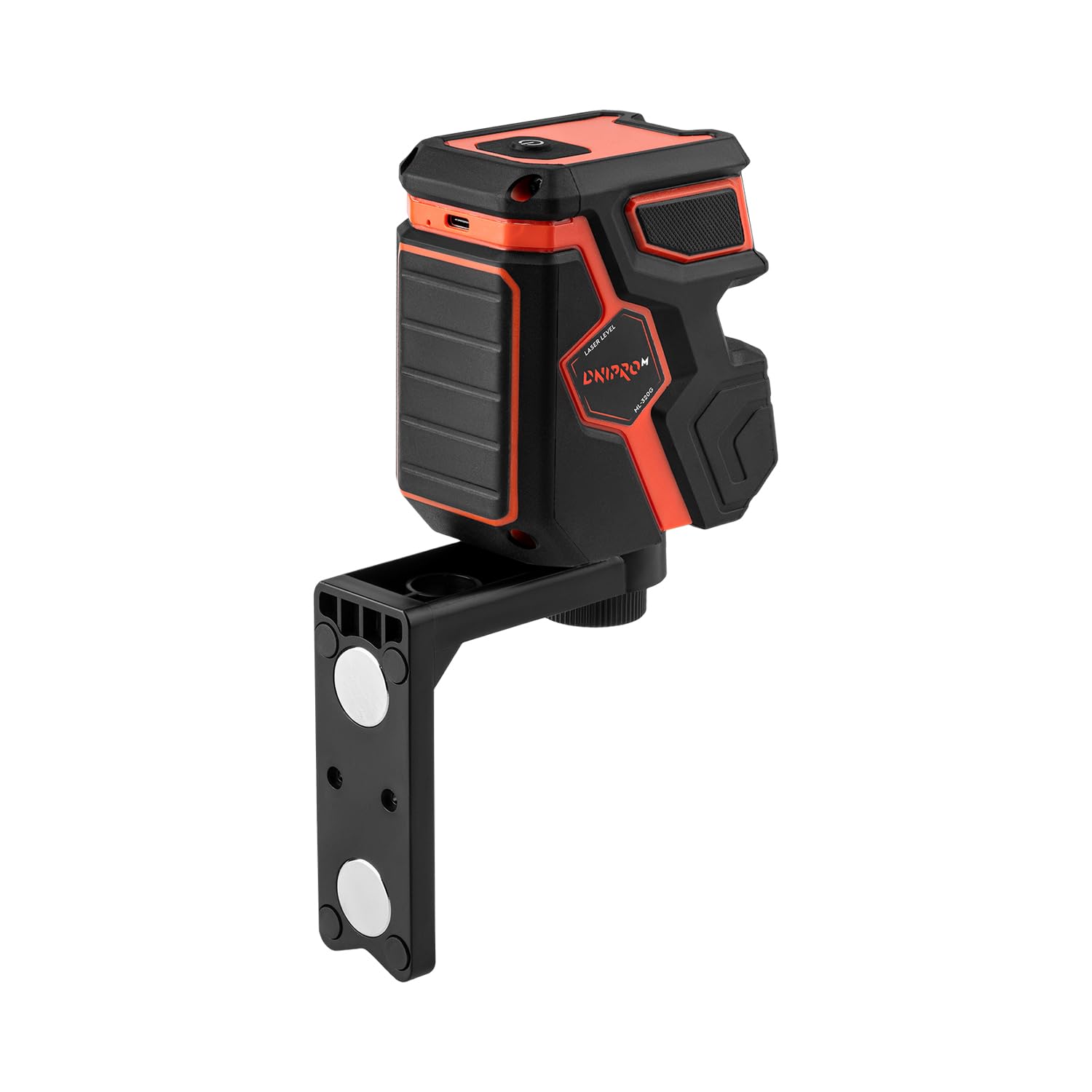 Nivel Láser 360° Verde Autonivelante Profesional, Precisión ±0,3 mm/m, Batería Recargable USB-C 2600 mAh, IP54, Soporte Magnético, Rosca 1/4" para Trípode, Maletín Incluido, ML-320G
