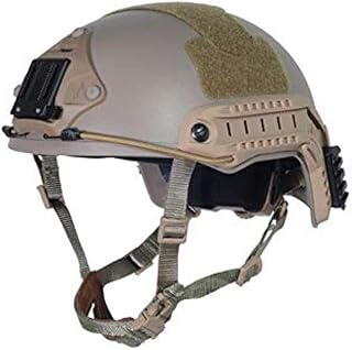 DLP Tactical ImpaX Extreme Plus Bump Helmet – Non-Ballistic MICH/ACH Style – CE Rated Impact Protection – ARC Rails NVG Mount – Worm Dial Fit – Includes Accessory Bundle
