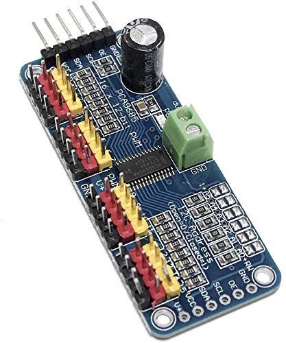 Image of REES52 10pcs SG90 9G Micro Servo Motor with PCA9685 16 Channel 12 Bit PWM Servo Motor Driver IIC Module for Arduino Raspberry Pi RC Robot Arm Helicopter Airplane Remote Control