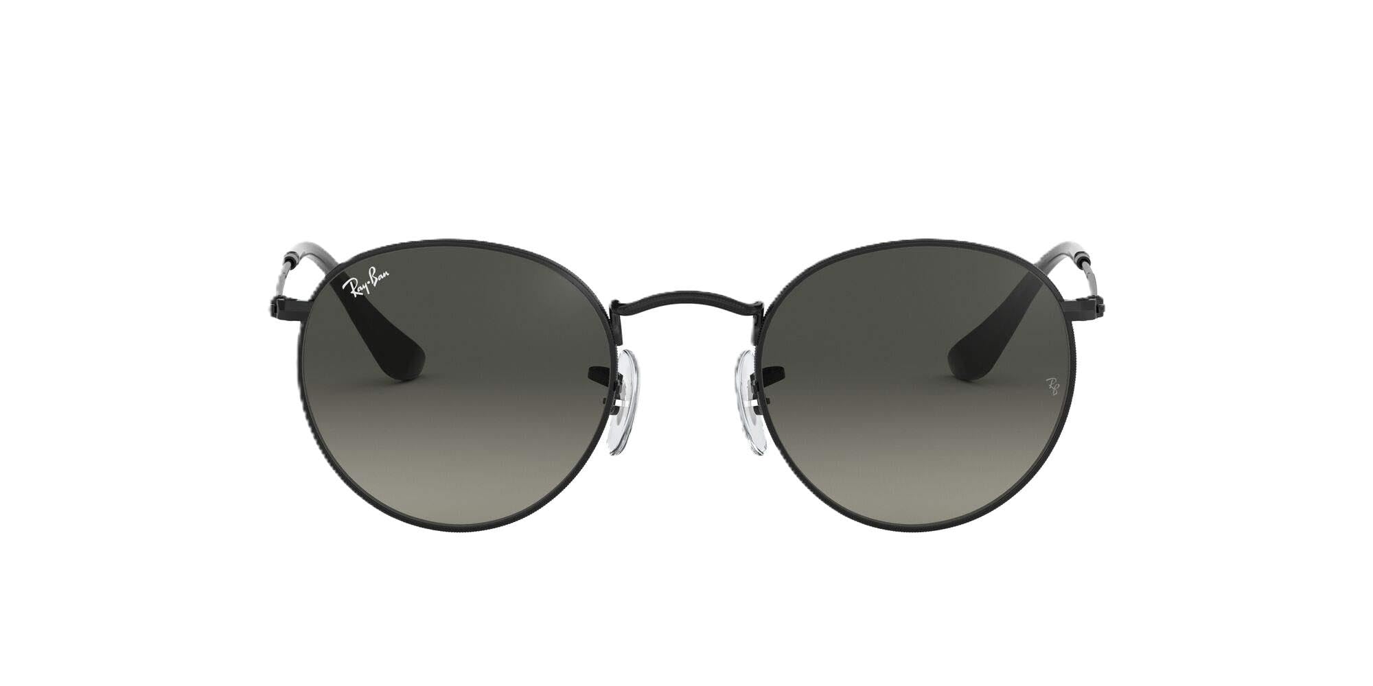 Ray-Ban Unisex Black Round Flat Lenses 3447N Sunglasses