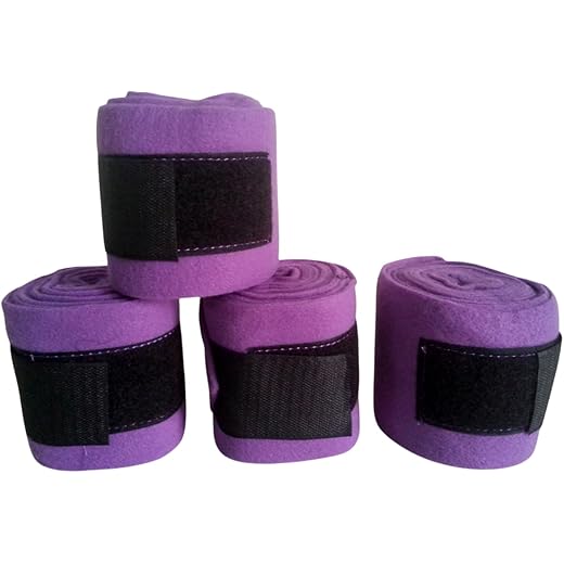 Horse Fleece Bandage Polo Wraps Set of 4