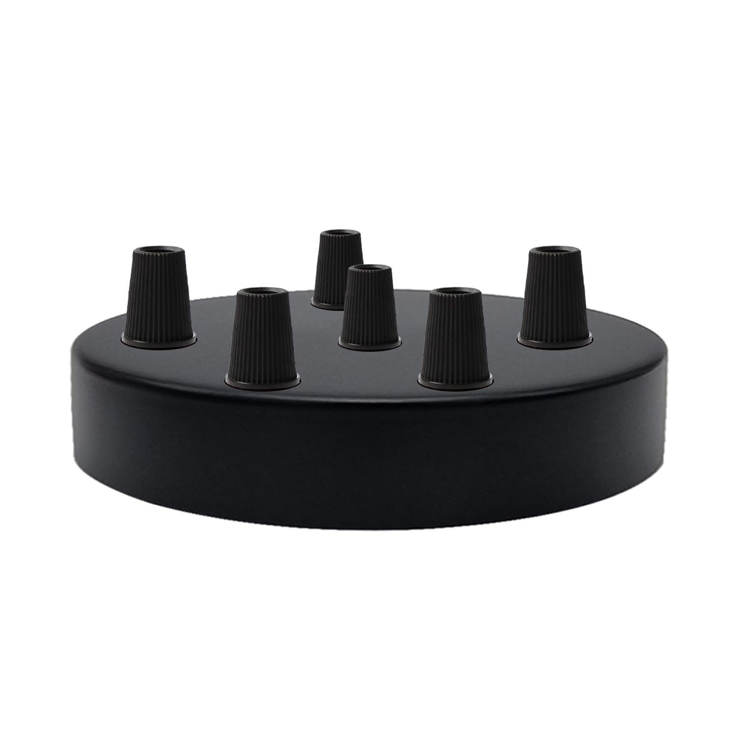 Ceiling Rose 6 Outlet 120mm Black Vintage Metal Pendant Light Canopy Plate