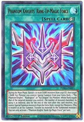 Amazon 遊戯王 英語版 Phra En051 Phantom Knights Rank Up Magic Force Rum ファントム フォース ウルトラレア 1st Edition ロボット 子ども向けフィギュア おもちゃ