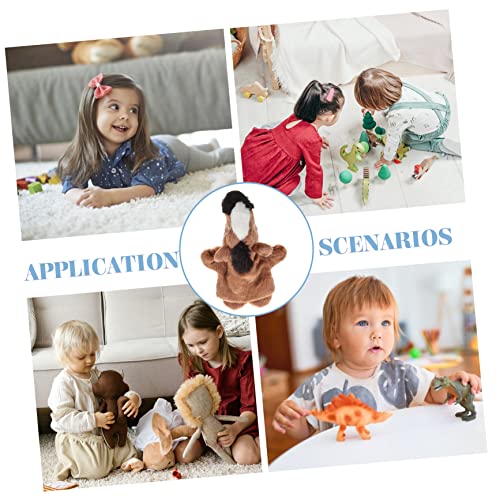 NOLITOY 2 Pçs Fantoche De Mão Brinquedo De Educação Infantil Luvas De Cavalo Fantoches Role Play Fan