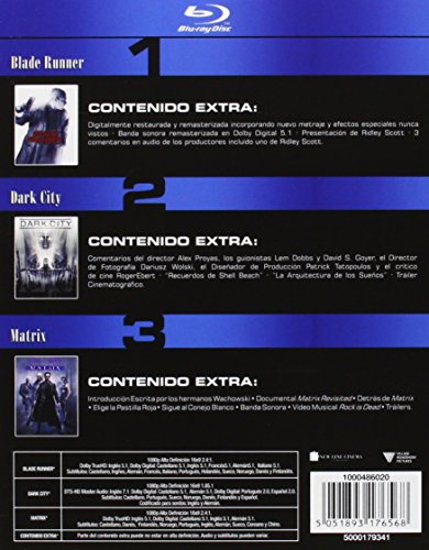 Pack: Blade Runner + Dark City + Matrix [Blu-ray]