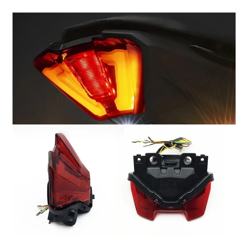 Luce freno Fanale posteriore Per MT07 2018-2023 Fanale Posteriore Freno Indicatori Di Direzione Lampada Moto MT 07 Integrato Accessori Modificati