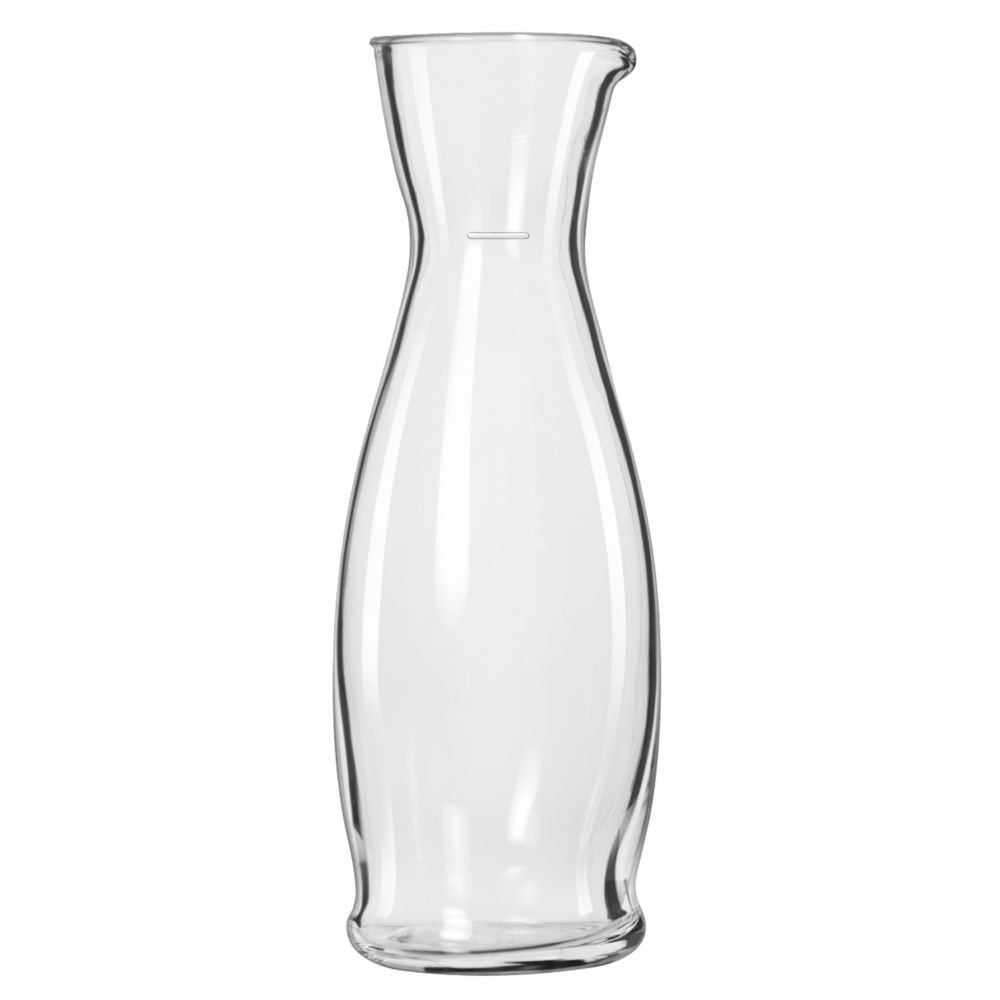 1 Liter Carafe by Libbey – 1.0 liters, Glass, Clear, Pack of 12, Model 13173021