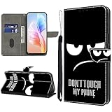 KEDBBAO Handyhülle für Samsung Galaxy Note 10 Lite Hülle Muster Klapphülle für Samsung Note 10 Lite Leder Tasche Hülle Flip Magnet Motive Wallet Schutzhülle für Galaxy Note 10 Lite, Nicht anfassen