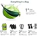 Hieha Camping Hammock with Mosquito Net, Portable Double/Single Travel Hammock w/Bug Insect Netting, Tree Straps & Carabiners for Outdoor Camping