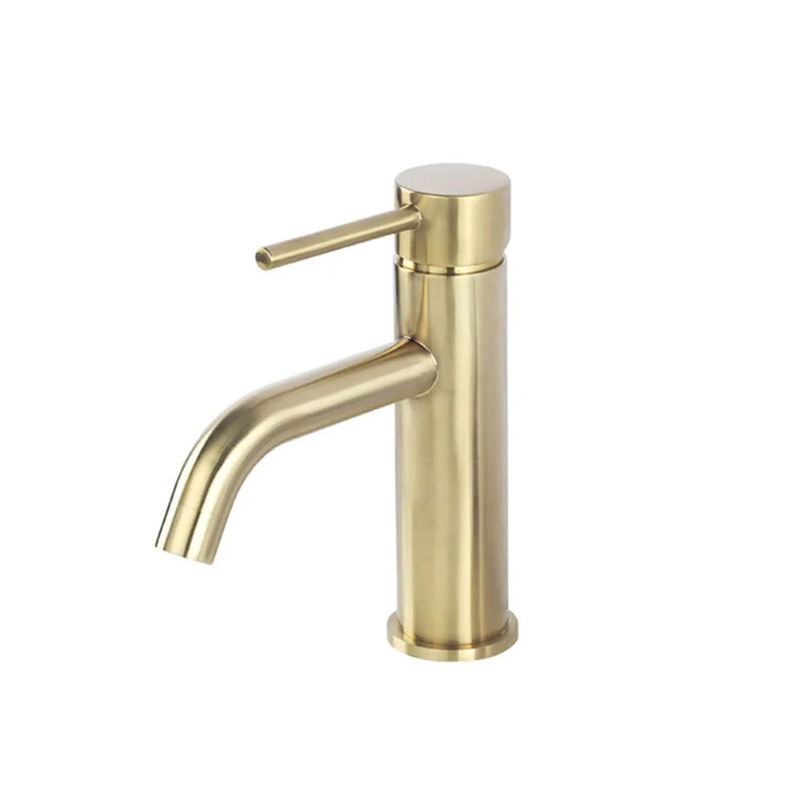 Robinet de lavabo WJ5501 en or brossé, l'élégance du mitigeur monocommande