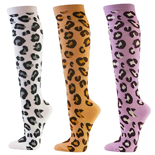 Image of SocksKnee Women Multi-Pack Colorful Variety Design Assorted Activewear Knee-High Stocking Socks, 9-11