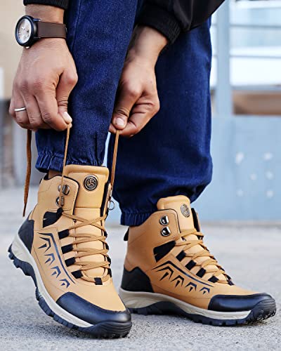 Image of Bacca Bucci Deodar 6 inches Riding Boots for Mountaineering Backpacking Hiking and Trekking