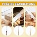 4 Stück Gehrungslade mit Säge Set, Enthalten 1 Schneidlade und 3 gährungssaege Hand, Geeignet für Holzverarbeitung - Präzise Gehrungs und Winkelschnitte