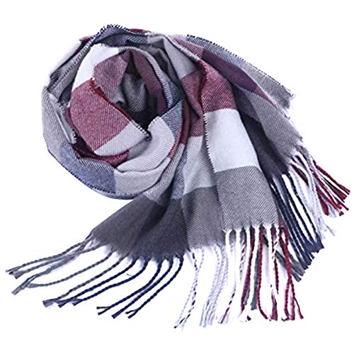 [BinZyronic] チェック柄 大判 ストール レディース 冷房対策 紫外線対策 35*190CM 人造カシミア 夏用 長方形のサムネイル