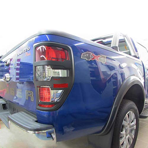 DOOd Exterior auto Vehicle Accessories Rear Trim Lights Covers headlamp Cover Tail Lights Covers fit for Ford Ranger T7 T8 XL XLS XLT wildtrak 2018-2020 Pickup car Parts