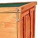 Dibea Conejera de Madera caseta Exterior para Mascotas pequeñas cobertizo 43x43x52 cm