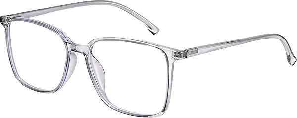 Dollger Blue Light Blocking Glasses Women Men Square Nerd Eyeglasses Frame Lightweight Computer Glasses