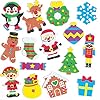 Baker Ross Schuimrubberen stickers voor Kerstmis (120 stuks), feestelijk knutselen voor het hele gezin, AT302…