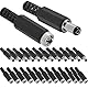 RUNCCI-YUN 24 Stück Hohlstecker 5,5 x 2,1 mm DC Power Female Plug Für CCTV ect Electronics Projekte