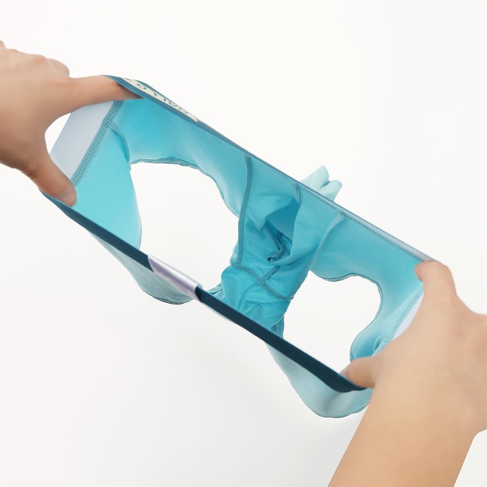 Men's Boxer Briefs, Ice Silk Breathable Underwear, Rayon Blend, 4-Pack, Moisture Wicking, Ergonomic Design - Image 2