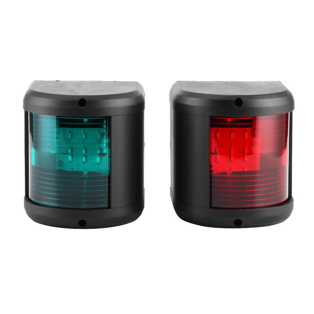 1 paire de feu de signalisation de feu de navigation LED rouge et vert pour accessoire de yacht 1 paire de feu de signalisation de feu de navigation LED rouge et vert pour accessoire de yacht