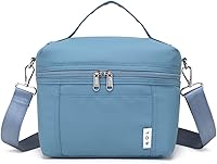 Vista 13 de NOL Natural Organic Lifestyle Bolsas de almuerzo aisladas para mujeres Bolsa refrigeradora Nailon ligero impermeable Lonchera para el trabajo