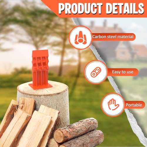 Fendeuse de bûches manuelle portable idéale pour le camping et le brasero - 5