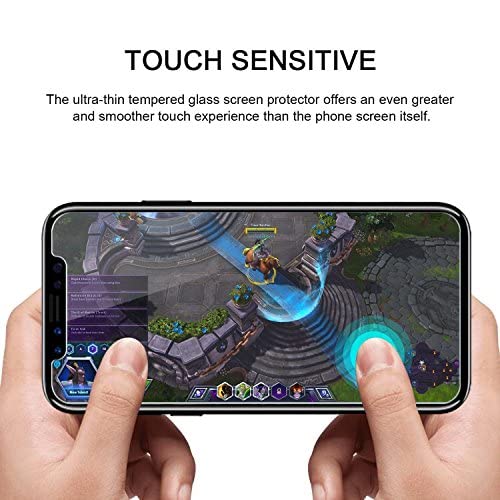 Image of Tempered Glass Screen Protector Compatible for Xiaomi Mi Note 6 Pro (6.26 Inch) HD Clear, Bubble-Free, Anti-Scratch Full Protection Durable Tempered Glass (Black, Pack of 1)