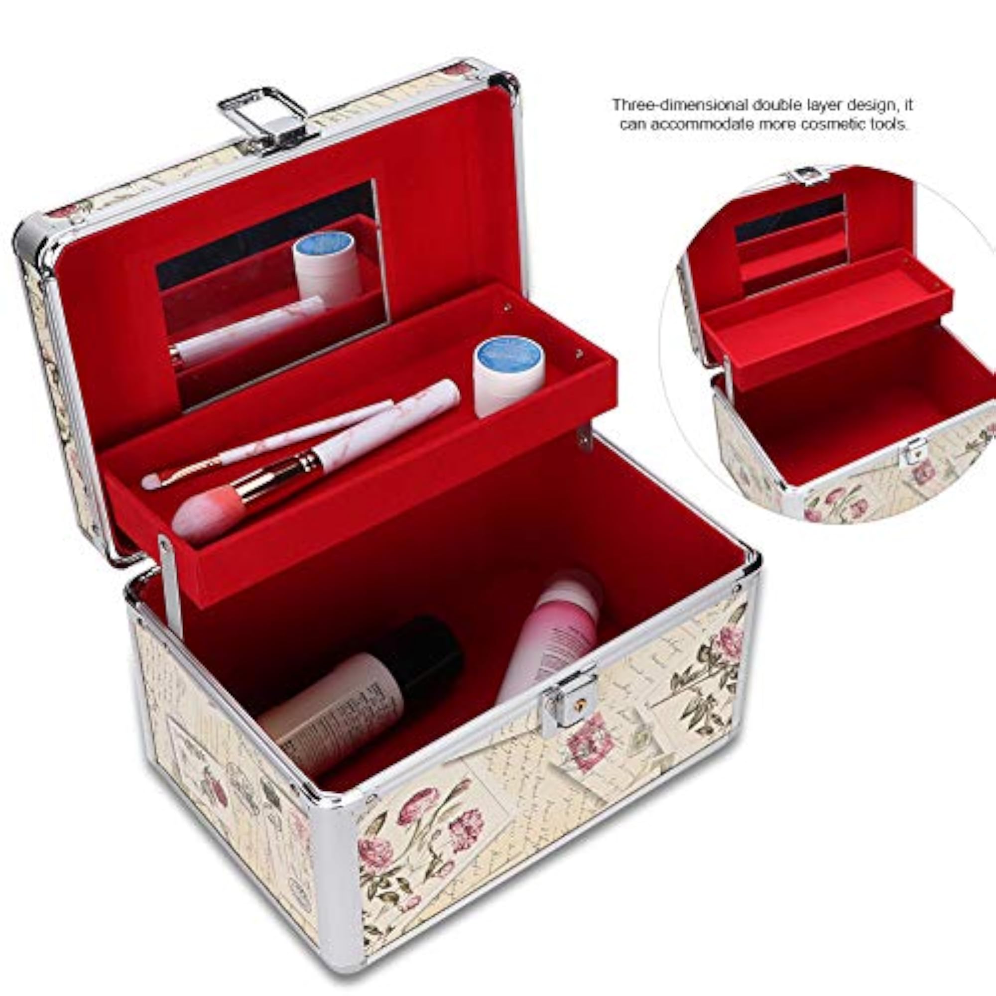 Makeup Storage Case, Portable Organizer for Beauty Essentials