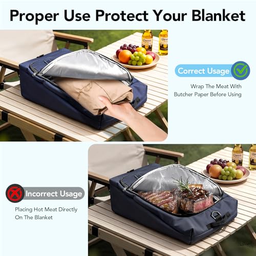Manta BBQ para Descanso de Carne, Bolsa Aislante 5 Capas miniatura 6