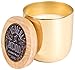 Paddywax Foundry Gold Soy Wax Candle Tin, 12-Ounce, Verbena and Patchouli