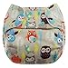 Swaddlebees One Size Simplex All In One Diapers (Owls)