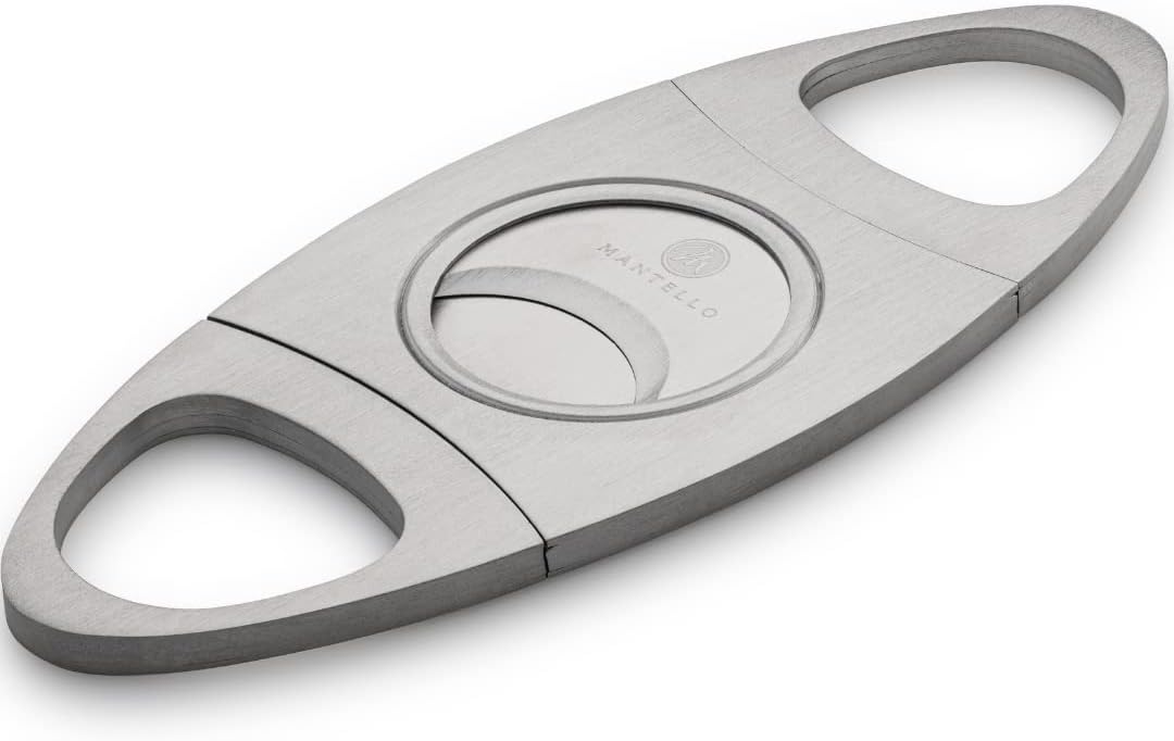 Mantello Stainless Steel Cigar Cutter Large Premium Cigar Cutters