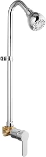 GBBNE Outdoor Shower Kit Fixtures Faucet,Outside Shower with Single Handle for Backyard,Valve Included,Polish Chrome