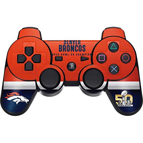 Skinit Decal Gaming Skin Compatible with PS3 Dual Shock Wireless Controller - Officially Licensed NFL Denver Broncos Super Bowl 50 Champions Design
