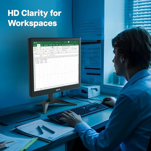 Image of GEONIX PC Monitor (43.18 cm /17 Inch), VGA & HDMI, LED Display, 1280X1024 Resolution, 16.7M Color, 16W(Max) Power Consumption | 2 Years Warranty