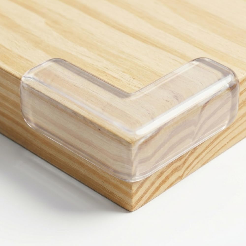 Silicon Corner Guard for Baby | Transparent Silicone Edge Protectors for Sharp Edges | Baby Proofing Safety for Table, Bed & Furniture | Child Safety Corner Protectors(Pack of 4)-image-28
