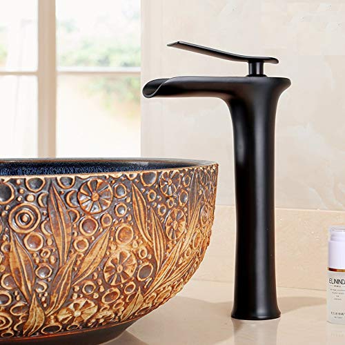 Robinet baignoire eau chaude et froide mitigeur cuivre bassin haut