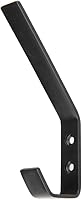 Vista 3 de Yaxa Basics Wall Mounted Modern Metal Drywall Coat Hooks - Flat Black, 5-Pack