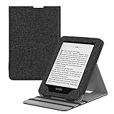 Dadanism Case Fits Kindle Paperwhite (10th Generation, 2018 Releases), Slim Lightweight Casing Protection Vertical Thin Shell Cover with Auto Wake/Sleep E-Reader Protector - Demin Black