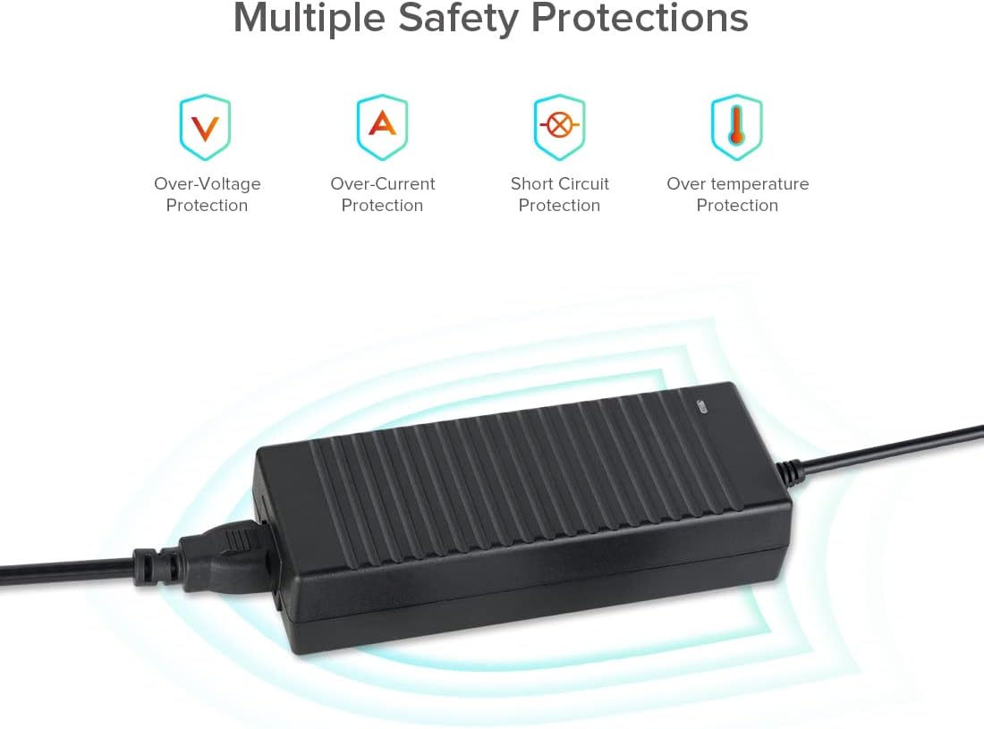 24V 5A Power Supply, AC100-240V to DC24V/5A 120W Transformer Power Adaptor Converter with 5.5x2.1mm DC Output Jack for COB LED Strip,Security Camera System, Monitor